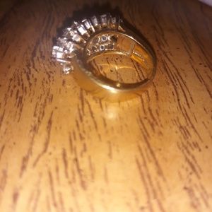 LJ HGE 14k gold cz ring